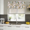 thumbnail image 4 of 2 Pack Valances for Window, Pink Botanical Short Curtains for Kitchen Bedroom Living Room, Spring Floral Summer Lemon Birds Rod Pocket Small Window Treatment Valance Drapes 54 x 18 Inch, 4 of 8