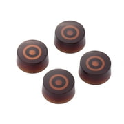 Ammoon Electric Guitar Control Knobs Fit for LP Style Guitars Replacement Pack of 4PCS and Tone Knobs Coffee with Golden Number