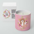 thumbnail image 2 of Carolines Treasures CK4247CDL Cavapoo Soy Candle 10 oz Decorative Gift Scented Soy Candles for Home Pink Flowers 10 oz, 2 of 2