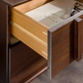 thumbnail image 5 of Walker Edison 20” Contemporary Vertical Drawer Pulls Solid Wood Nightstand,  Walnut, 5 of 17