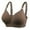 C169/Coffee, variant on Women Soft Comfortable Bra Women's New Comfortable Large Bra D Cup Thin Style No Underwire Smooth Gathering Bra Full Coverage Comfy Bra