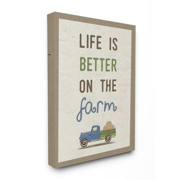 Stupell Life Is Better Truck Canvas Wall Art 30 x 40