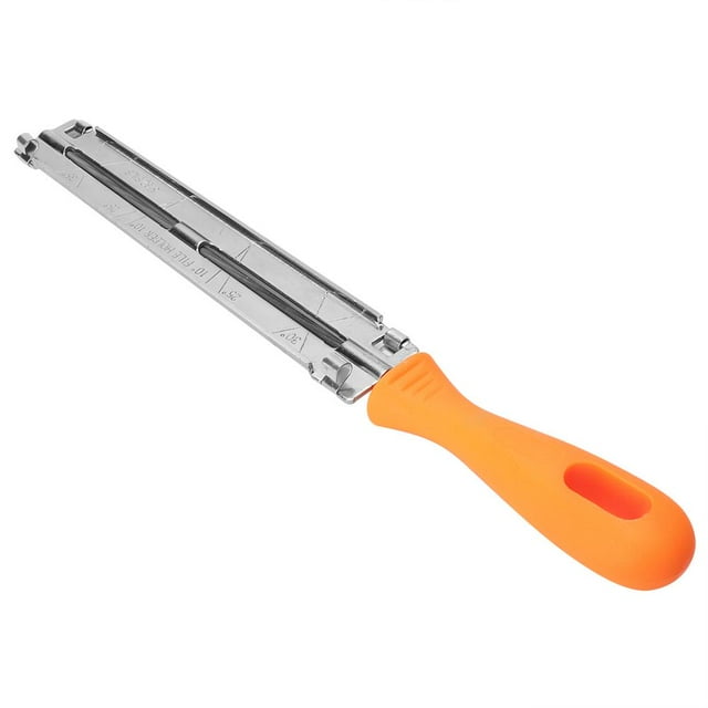 Qiilu Chainsaw Saw File,4mm Mechanical Chainsaw Sharpening Files with Plastic Handle Woodworking Chain Saw Tool, Chainsaw File Handle