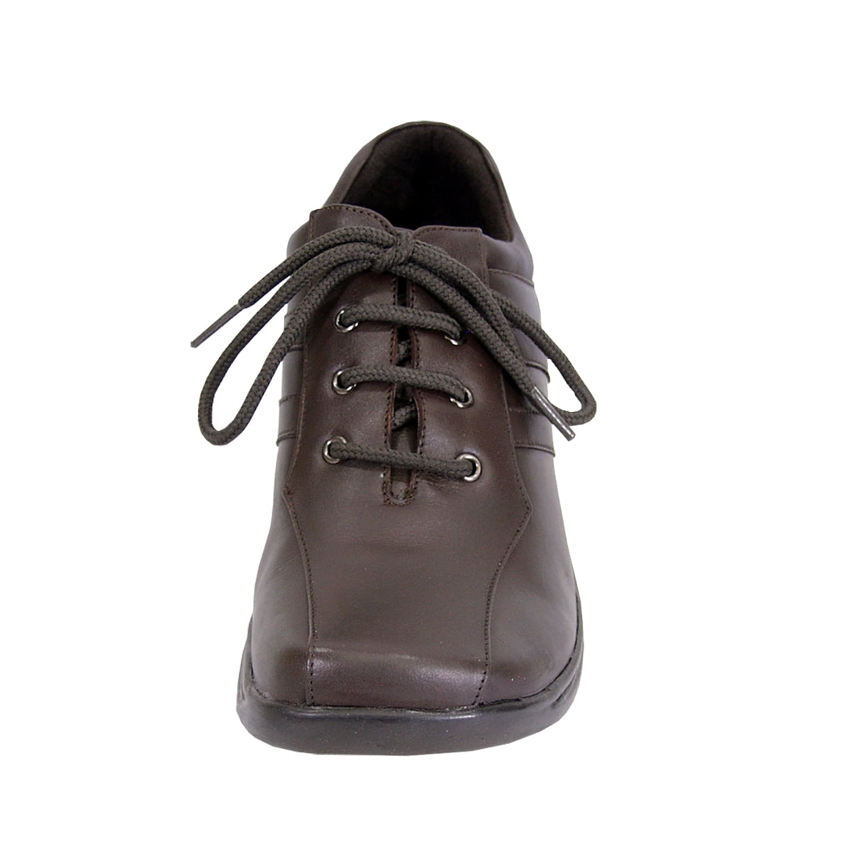 24 HOUR COMFORT Camila Wide Width Comfort Shoes For Work and Casual Attire BROWN 9