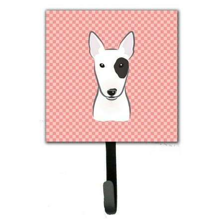 Caroline's Treasures Checkerboard Bull Terrier Wall Hook
