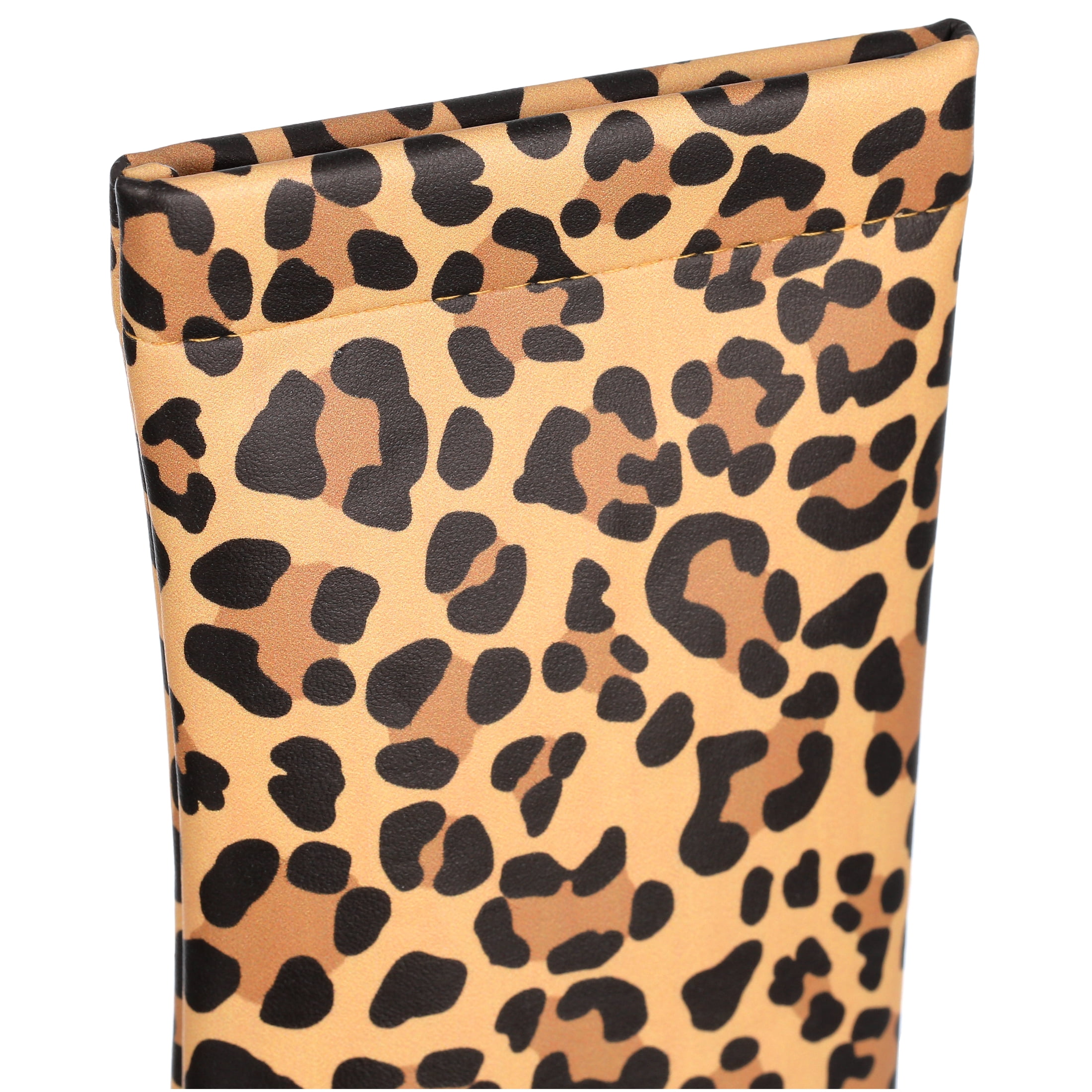 Caloptix Unisex Leopard print Sqeezer Eyeglass Case