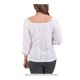 thumbnail image 3 of Blusa Ocean Pacific Talla M Blanco Manga al codo, 3 of 4