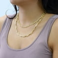 thumbnail image 6 of Nuragold 10k Real Yellow Gold Paperclip 5mm Elongated Cable Link Necklace (16"-24") Dainty Italian Jewelry for Men & Women, 6 of 8