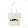 thumbnail image 6 of CafePress - Warning May Spontaneously Talk Cars Tote Bag - Unisex Canvas Tote Bag, Beige, 1-Piece, 6 of 7