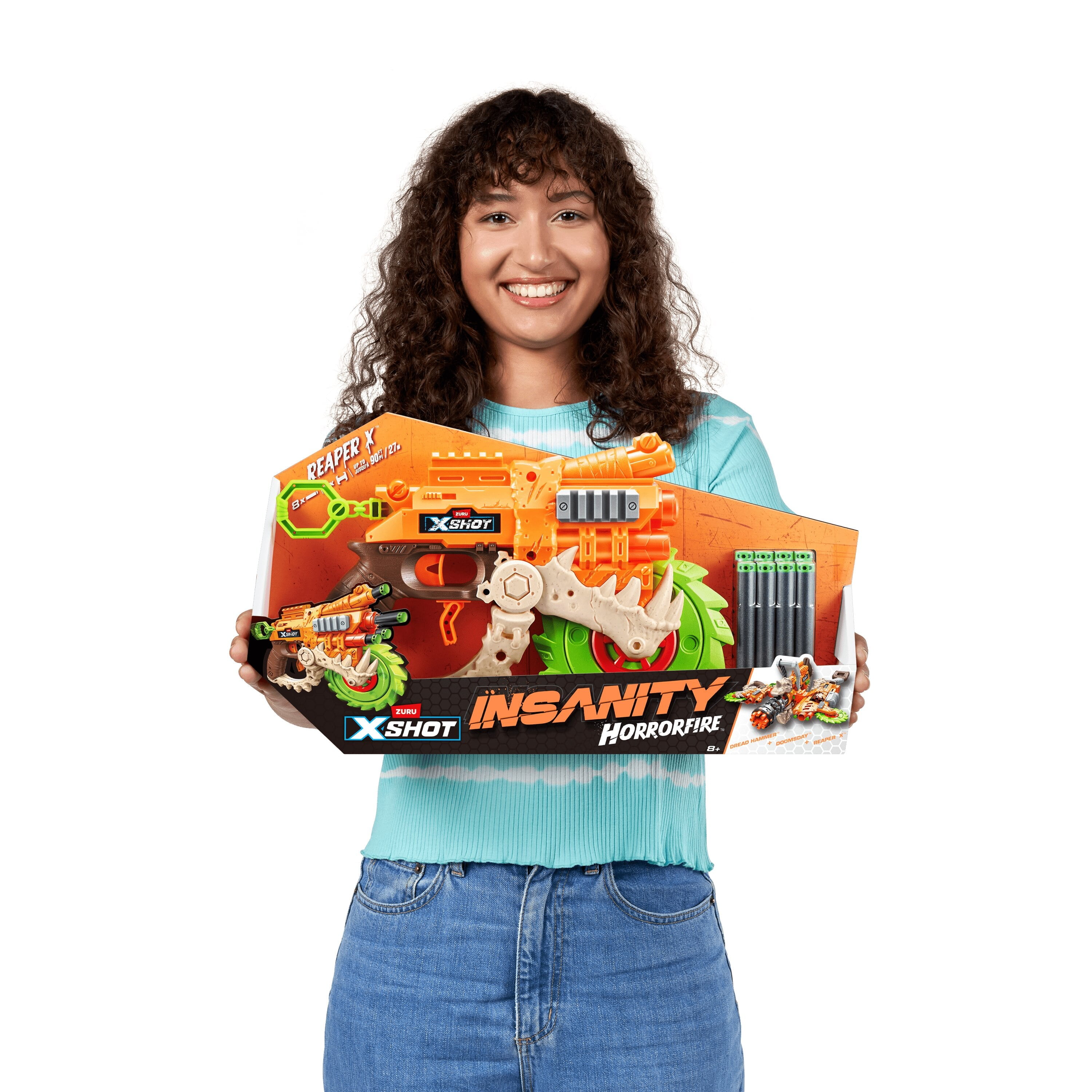 XSHOT InsanityHorror Fire Reaper X (8 Darts) Outdoor Blaster by