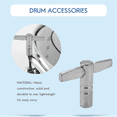 Drum Keys 12 Pack Drum Tuning Key with Continuous Motion Speed Key