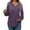 1-purple hoodie for women, variant on UPPADA Womens Comfy Hoodies V Neck Drawstring Hoodies Fall Dressy Solid Pullover Tops Loose Fit Soft Blouses Hoodies for Women Hot Pink,XXL