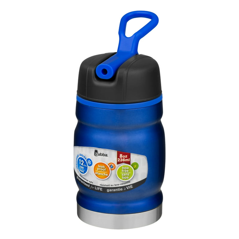 bubba Hero Sport Insulated Stainless Steel Kids Water Bottle, 8 oz., Blue 
