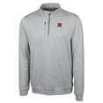 thumbnail image 2 of Men's Cutter & Buck  Gray Richmond Flying Squirrels Stealth Heathered Quarter-Zip Top, 2 of 3