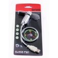 thumbnail image 2 of Ventilador de reloj USB LED con función de visualización en tiempo real, ventiladores de reloj USB, plata (reloj) esquí esquí Gafas de esquí, 2 of 5