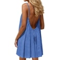 thumbnail image 7 of Turilly Plus Size Summer Dresses for Women 2026 Backless Cami Backless Halter Maxi Sundress with Adjustable Back Tie, 7 of 7