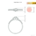 thumbnail image 3 of ANGARA Natural 0.25 Ct. Diamond Classic Ring in 14K White Gold for Women (Ring Size: 12), 3 of 8