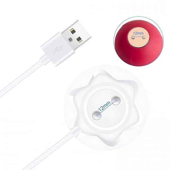 GJX Magnetic Fast Charging Cable for Massagers,Charger for Toy,Usb Cord Adapter Stand Charging Dock Station Base
