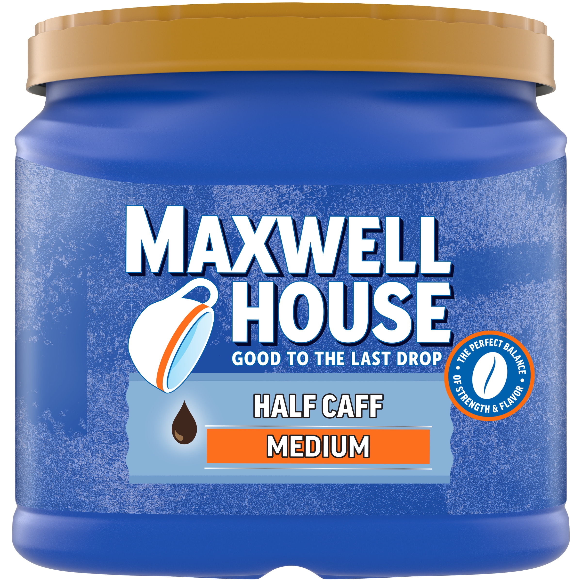 Maxwell Half Caff Ground 25.6 oz. Walmart.com