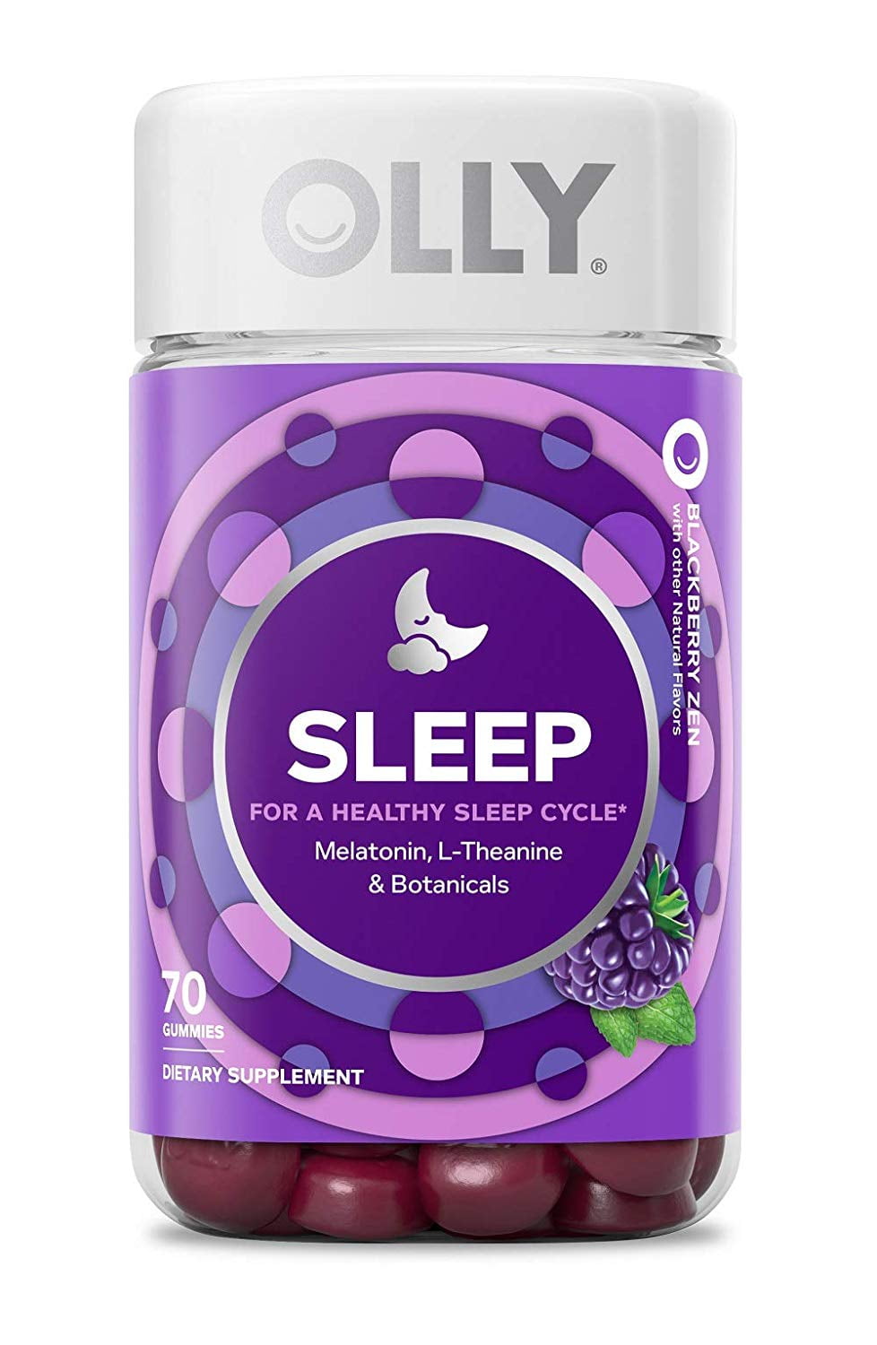 Olly Sleep Melatonin Gummy, 3Mgper Serving, All Natural Flavor & Colors