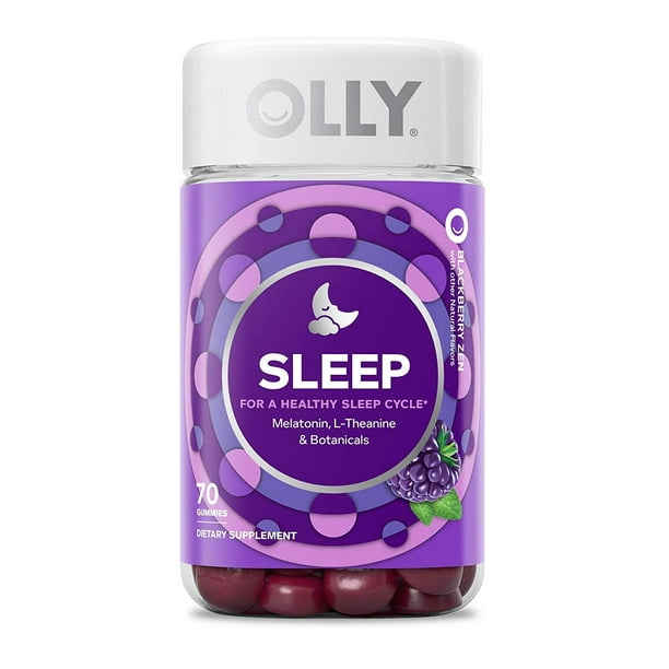 Olly Sleep Melatonin Gummy, 3Mgper Serving, All Natural Flavor & Colors