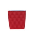 thumbnail image 2 of Self Watering Square Small Flower Pots Imitation Rattan Woven Texture 4.6 Inch Flower Pots for Indoor Plants Succulents and Desktop Home Decor, 2 of 7