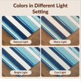 thumbnail image 7 of Design&I 8'x10' Washable Area Rug Sleek Flatweave Pet Friendly Surfboard Wave Stripe Nautical Border Surf Aesthetics Bathroom for King Size Bedroom, Under Bed, 7 of 7