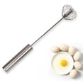 thumbnail image 4 of yaaqii Hand Mixer Whisk Stainless Steel Whisk Hand Push Rotary Mixer, 4 of 6