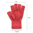 thumbnail image 5 of Opolski 1 Pair Half Finger Gloves Warm Stretchable Acrylic Fiber Comfortable Soft Fingerless Gloves for Women, 5 of 8