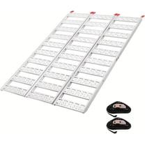 AOILE Tri-Fold Aluminum Loading Ramps with Treads, 1500 lbs 6.3 FT Folding Heavy-Duty ATV UTV Ramps for Motorcycles, Trailer, Truck, Pickup, Lawnmower