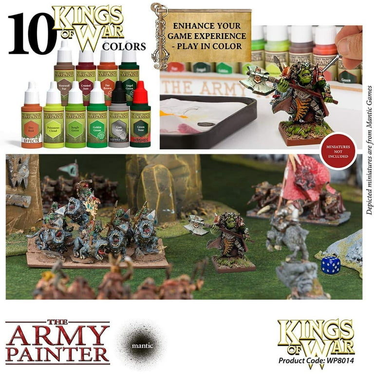 The Army Painter Miniature Paint Kit with 100 Rustproof Mixing