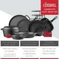 thumbnail image 4 of Cuisinel 11-Piece Cast Iron Cookware Set Complete Pre-Seasoned Pan and Accessories Kit, 4 of 6
