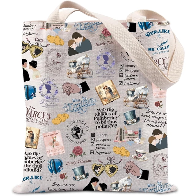 Pride Gift Regency Book Lover Gift Prejudice Bookworm Gift Novels Readers Gift Book Club Gift Tote Bag