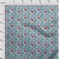 thumbnail image 3 of oneOone Rayon Light Blue Fabric Abstracts Sewing Craft Projects Fabric Prints By Yard 56 Inch Wide, 3 of 5