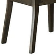 thumbnail image 3 of Benjara Wooden Armchair with Padded Seat and Cut Out Backrest, Set of 2, Brown, 3 of 3