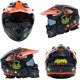 thumbnail image 5 of Casco para Motocicleta Bluelander de Doble Visera con Certificación ECE, Negro, Talla L, 5 of 5