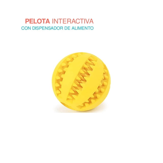 Pelota 5cms Para Perro Premios Y Limpieza De Dietes y Encias amarillo 6.49 pulg Poli Pets PP-PP5PK