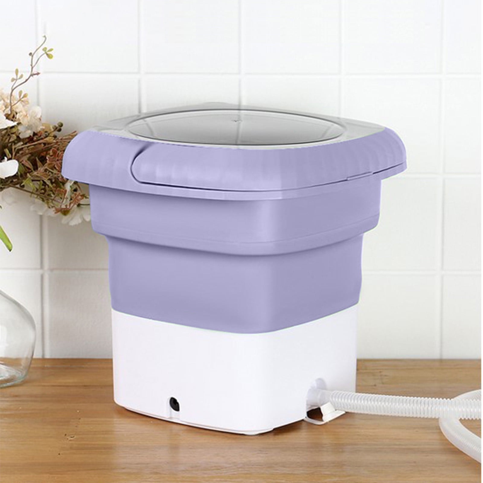 Pxyqht Portable Mini Washing Machine Compact Washer for Underwear Baby Clothes Ideal for Apartments Camping Travel with Dehydration Function and Intelligent Digital Display
