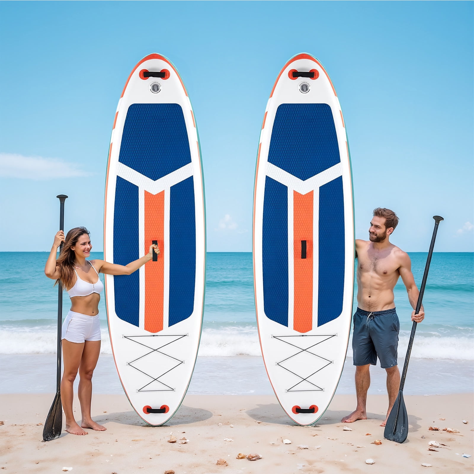 Blorly Paddle Board, Inflatable Stand Up Paddleboard Ultra-Light for Adults, Beginners and Experienced Surfers, Non-Slip, Premium SUP Paddleboard Accessories, Orange