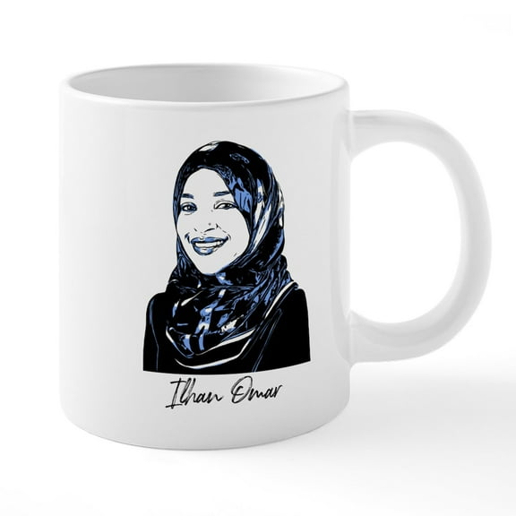 CafePress - Ilhan Omar - 20 Oz White Ceramic Mega Mug