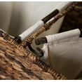 thumbnail image 6 of BirdRock Home Oversized Divided Hamper with Liners (Espresso) | Made of Natural Woven Abaca Fiber | Organize Laundry | Cut-Out Handles for Easy Transport | Includes 2 Machine Washable Canvas Liners, 6 of 7