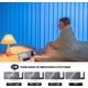 thumbnail image 4 of ZHAOCHENG Radio Despertador con Proyección en el Techo, Radio Despertador con Proyector de 180°, Reloj Digital con Pantalla de Espejo LED de 7"Puerto de Carga USB Función de repetición Reloj Digital c, 4 of 5