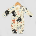 thumbnail image 4 of Chococat Baby Footless Rompers, Long Sleeve Baby Onesie Jumpsuit for Boys Girls, 4 of 8