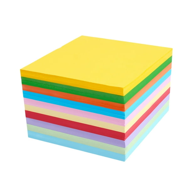 1000 piezas de papel origami cuadrado 10 colores recortes de papel de papel cuadrado de color papel de grúa manual de corte de papel para bricolaje artesanal color mezclado