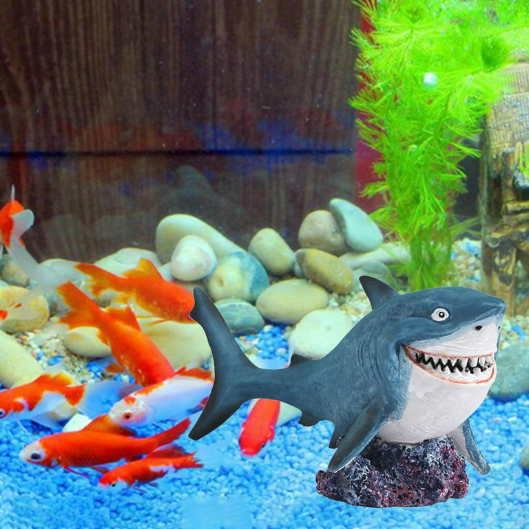 Mini Aquarium Fish Tank Ornaments Cartoon for Fish Tank Aquarium Decoration  Aquarium Home Accessories - blue