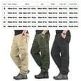 thumbnail image 3 of Jumpingount Pantalón cargo cómodo y cálido de poliéster para hombre, pantalón cálido de invierno para actividades al aire libre Prendas para la parte inferior del cuerpo Verde L, 3 of 6
