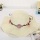 thumbnail image 2 of Sombrero de paja para mujer, sombrero de verano, 2 of 5