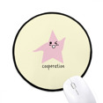 thumbnail image 1 of Starfish Lovely Animal Art Deco Fashion Mouse Pad Desktop Office Round Mat for Computer, 1 of 2