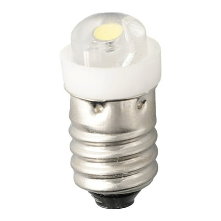 

3/4.5/6V 0.5W 6000K White Led E10 Replacement Bulb for Flashlight Lantern Torch