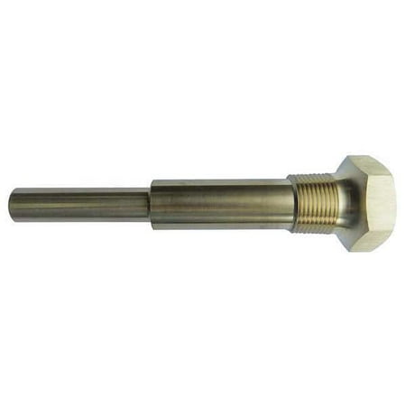 Manufacturer Varies Industrial Thermowell,Brass,1-1/4-18 24C456